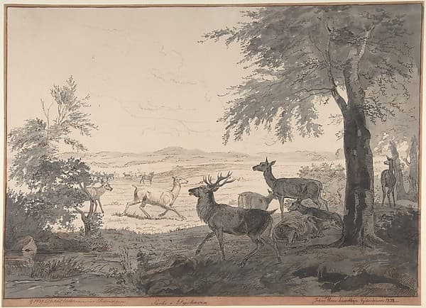 View of Dyrehaven — Johan Thomas Lundbye