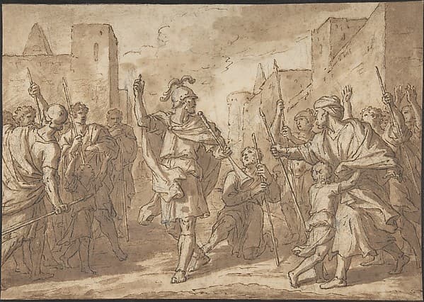Gideon Gathering His Army, Scene from  the Book of Judges — Etienne Parrocel