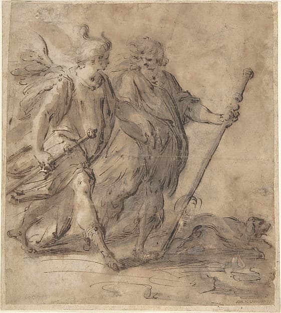 Tobias and the Angel — Hans von Aachen