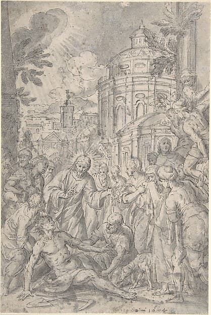 The Raising of the Youth of Naim — Georg Pecham