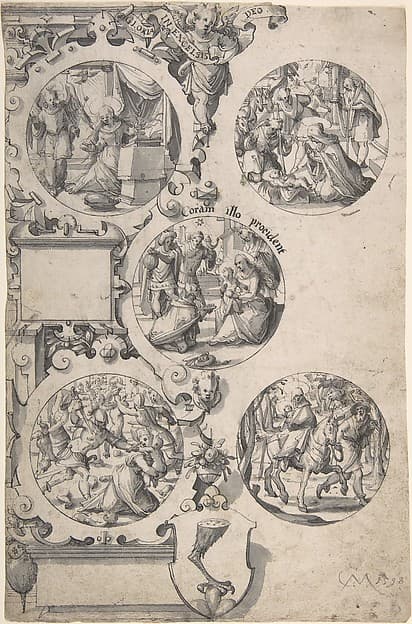 Design for a Painted Glass with Scene from the New Testament — Christoph Murer