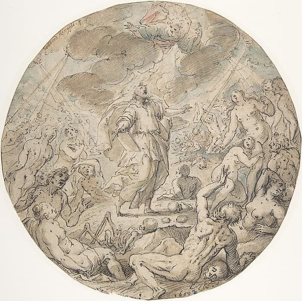 Ezekiel in the Valley of the Dry Bones — Georg Pecham