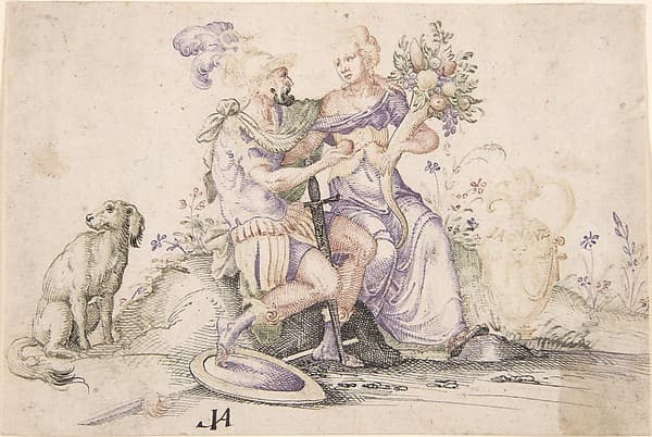 Mars and Pomona — Jost Amman