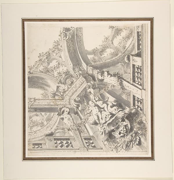 One Quarter Design for a Painted Ceiling — Mauro Antonio Tesi