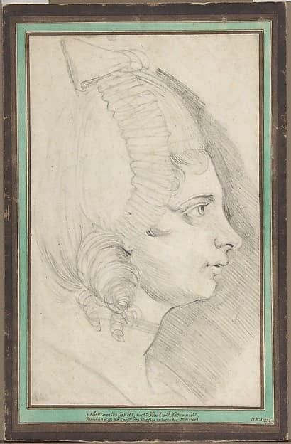 Portrait of a Young Lady Drawn in Left Profile — Henry Fuseli