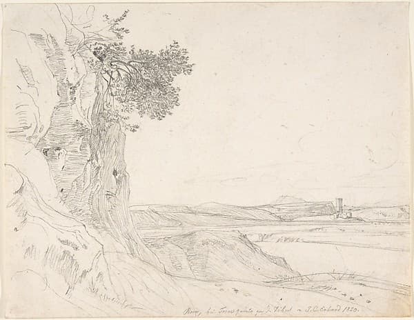 A View of the Roman Campagna with the Tiber near Torre Quinto — Johann Christoph Erhard