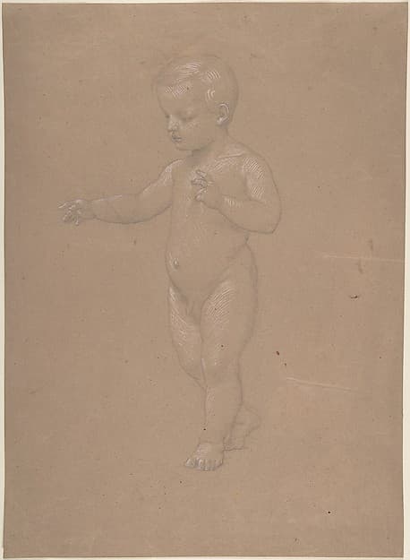 Nude Boy, Walking to the Left — Anselm Feuerbach