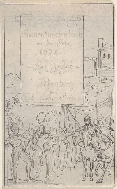 Study for a Title Page — Carl Alexander von Heideloff