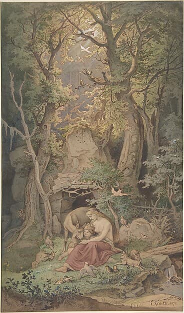 Genoveva — Adrian Ludwig Richter