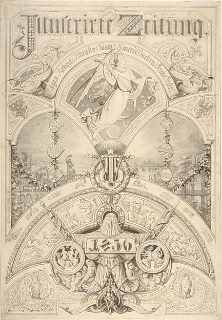 Title Page for "Illustrirte Zeitung 1856" — Johann Caspar Nepomuk Scheuren