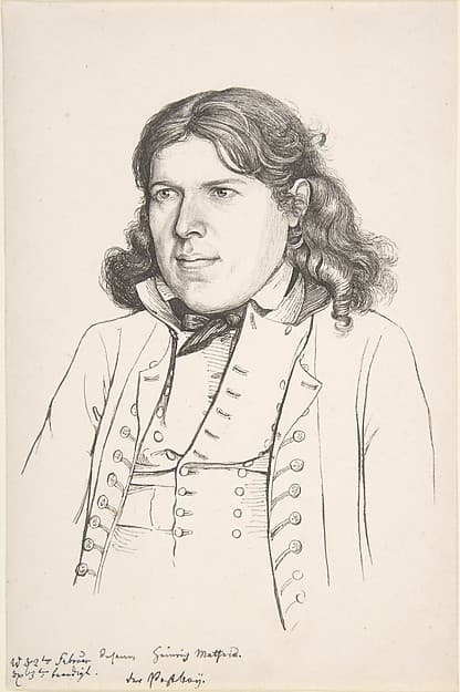Portrait of the Postillion Johann Heinrich Matheis — Gerhardt Wilhelm von Reutern