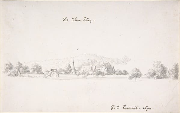 View of the castle at Oberbürg — Georg Christoph Eimmart the Younger