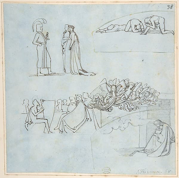 Sheet of Sketches — John Flaxman