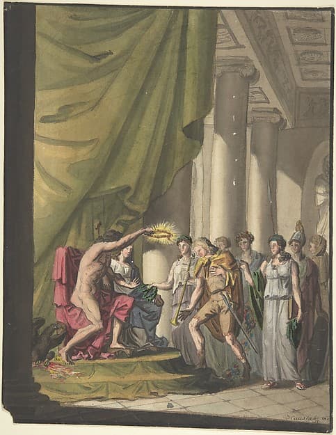 Allegory of Victory: Soldier Being Crowned by Laurels — Franz von Hauslab the Younger