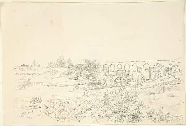 Landscape with Acquaduct near Smyrna — Franz von Hauslab the Younger