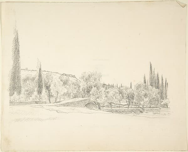 Landscape with Bridge — Franz von Hauslab the Younger
