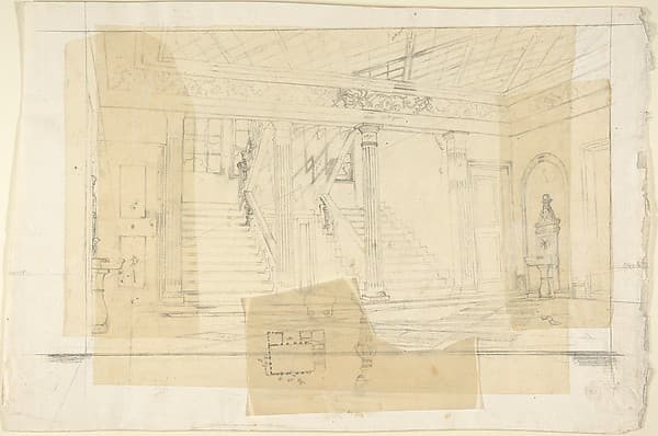Interior of the Alhambra(?) — Franz von Hauslab the Younger