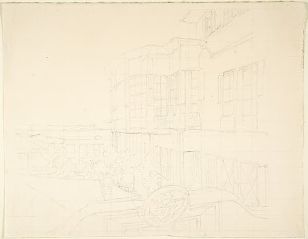 Sketch of Building — Franz von Hauslab the Younger