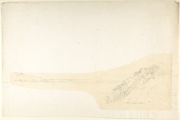 Sketch of the Monastery of St. George Chalkis — Franz von Hauslab the Younger