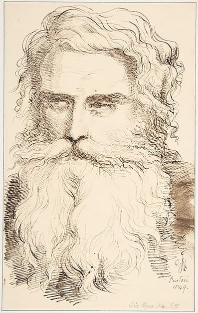 Head of a Bearded Old Man — Sir George Hayter