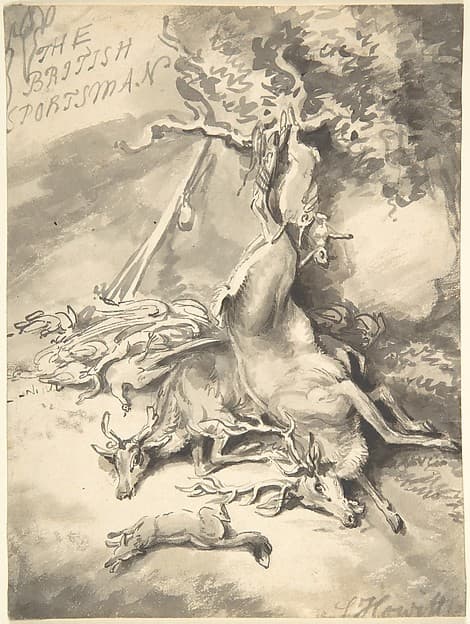 Design for the Frontispiece of The British Sportsman — Samuel Howitt