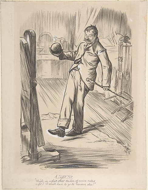"A Tight Fit" — Charles Samuel Keene