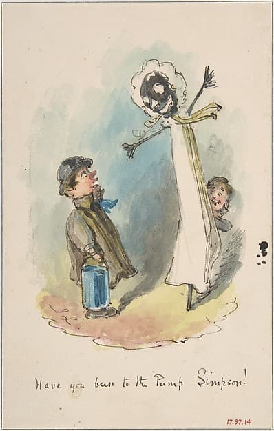 "Have You Been to the Pump, Simpson?" — John Leech