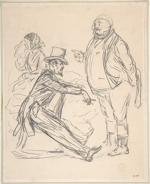 John Bull and Uncle Sam — John Leech