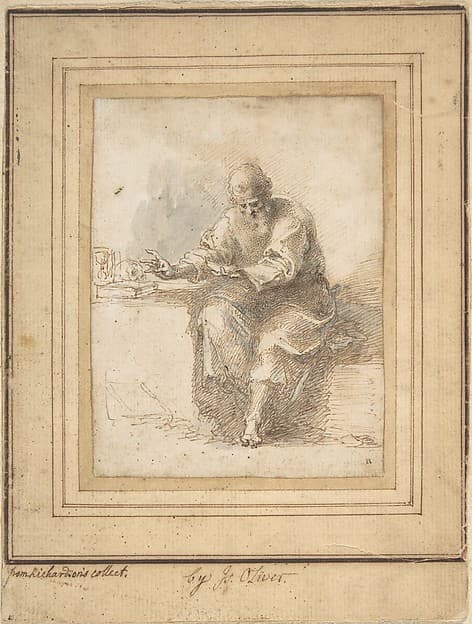 St. Jerome reading — Isaac Oliver