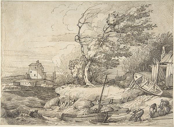 Beaching a Fishing Boat in a Gale — John Hamilton Mortimer