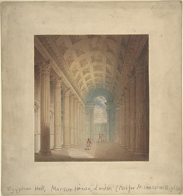 Egyptian Hall, Mansion House, London — Auguste Charles Pugin
