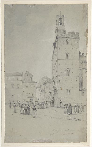 The Palazzo dei Priori, Volterra — David Roberts