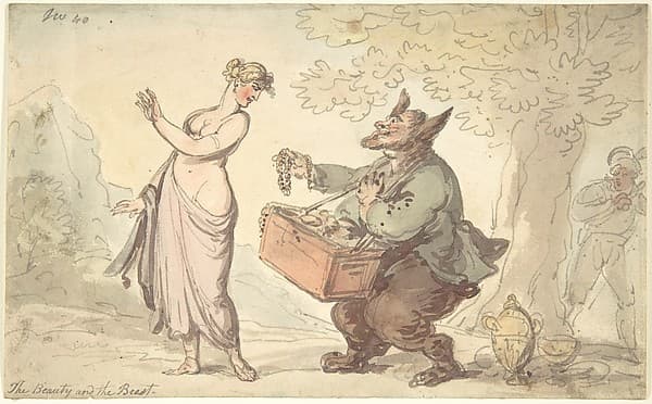 Beauty and the Beast — Thomas Rowlandson
