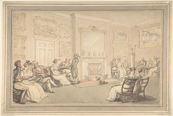 The Reception — Thomas Rowlandson