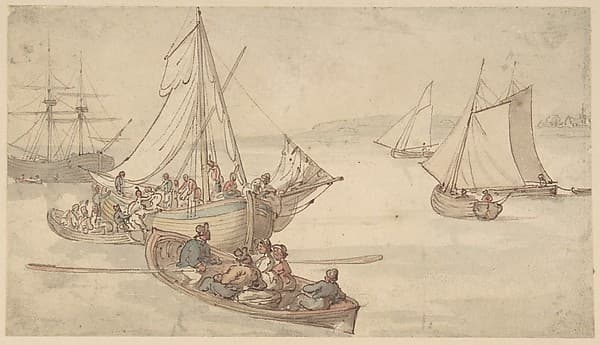 Ships and Sailors — Thomas Rowlandson