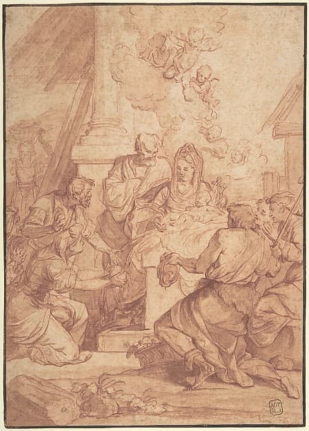 Adoration of the Shepherds — Nicolas Bertin