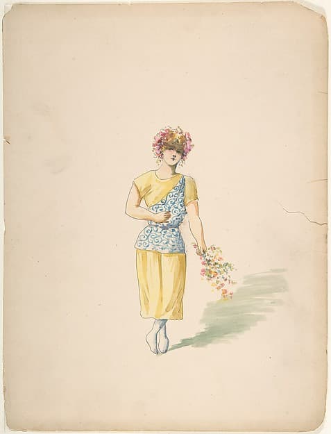 Costume for a Youth in Yellow and Blue — Charles Bianchini