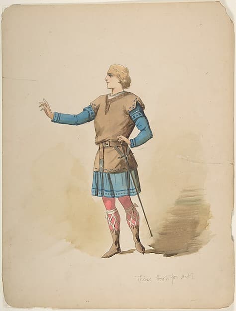 Design for Man's "Medieval" Costume — Charles Bianchini
