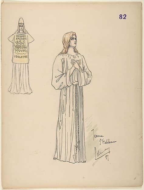 Joan of Arc; costume design for Jeanne d'Arc by the Paris Opera Company, 1897 — Charles Bianchini