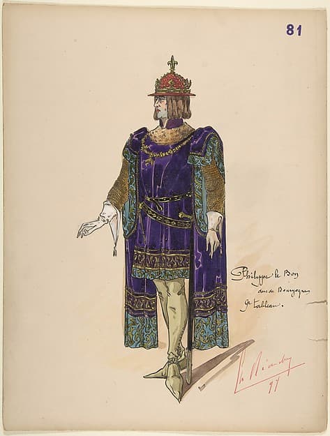 Philip the Good, Duke of Burgundy; costume design for Jeanne d'Arc by the Paris Opera — Charles Bianchini