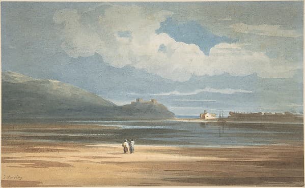 Harlech Castle across the Traeth Mawr — John Varley