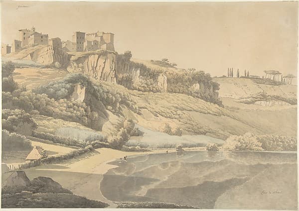 Genzano and Lake Nemi — Josephus Augustus Knip