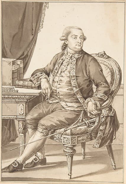 Portrait of Cesare Bonesana, Marchese di Beccaria — Jean-Baptiste-François Bosio