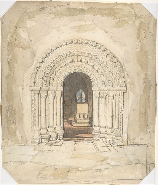 Doorway, Heckingham Church — John Sell Cotman