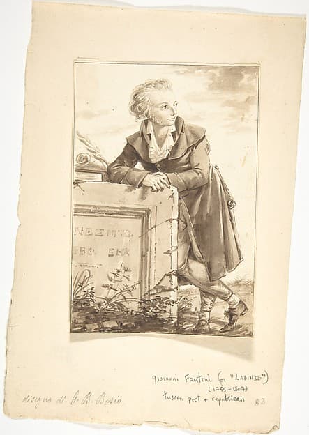 Portrait of Giovanni Fantoni (or "Labindo") — Jean-Baptiste-François Bosio