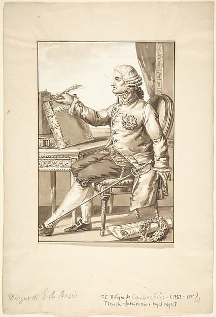 Portrait of J. J. Régis de Cambecérès — Jean-Baptiste-François Bosio