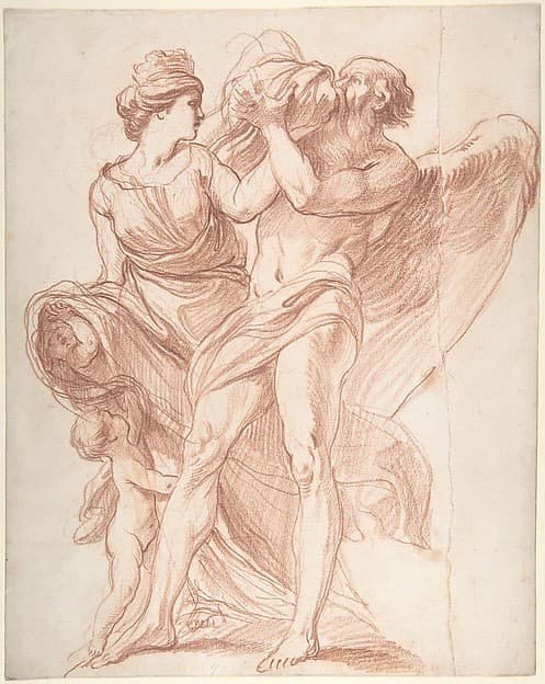 Rhea Outwitting Saturn — Edme Bouchardon