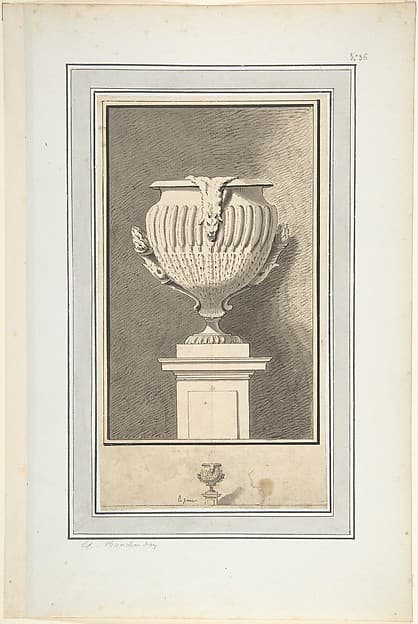Study for Plate 7 of Bouchardon's "Second livre de vases" — Edme Bouchardon