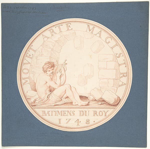 Design for a Token: Bâtiments du Roi, 1748 — Edme Bouchardon