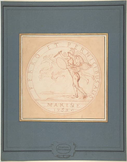 Design for a Medal: Marine 1758 — Edme Bouchardon